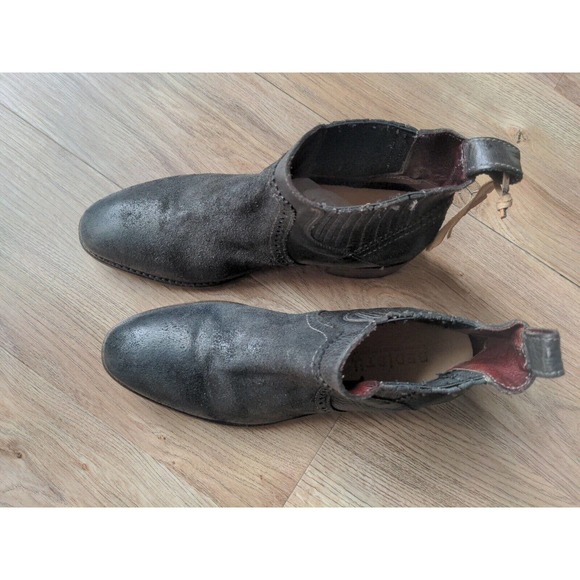 Bed Stu Ellice Low Chelsea Wester Boots Womens 7 Rough Oiled Suede - Picture 6 of 13